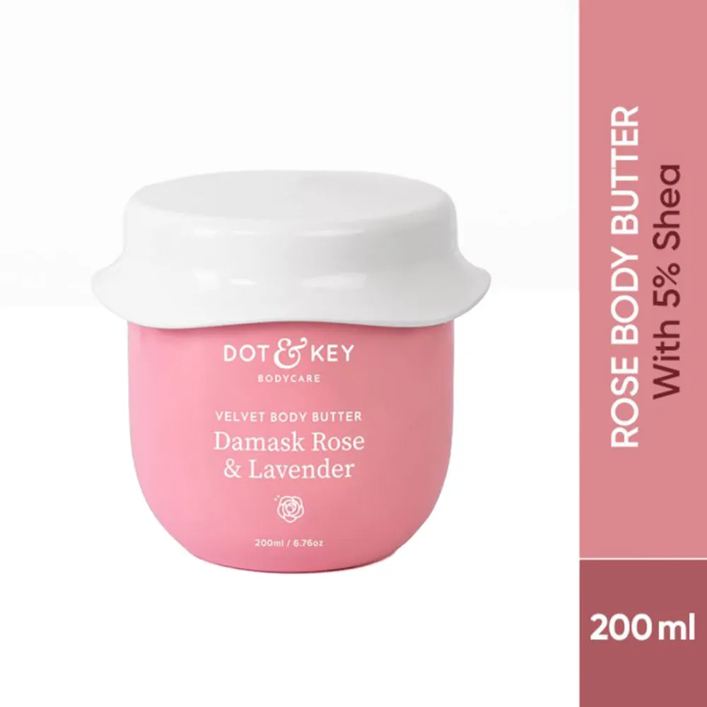 Dot & Key Velvet Body Butter Damask Rose & Lavender With 5% Shea