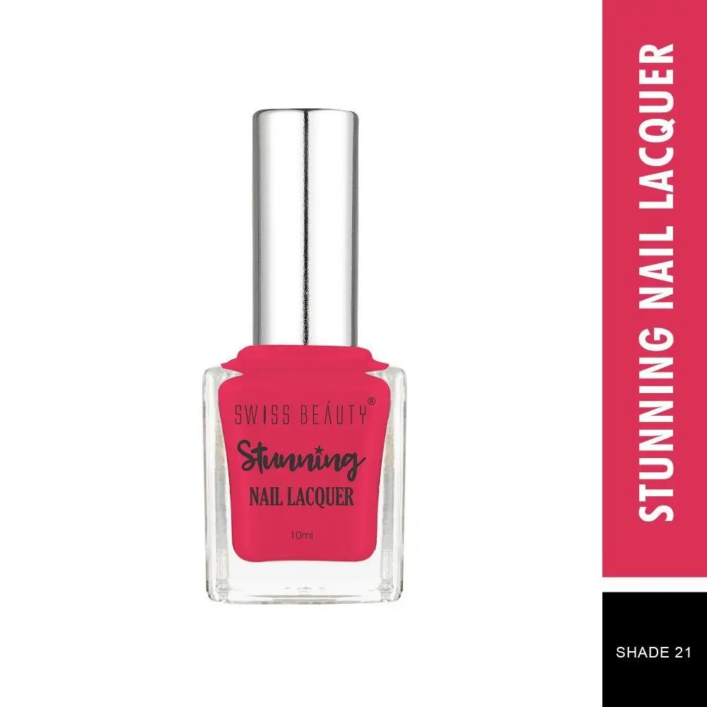 Swiss Beauty Stunning Nail Lacquer 21 Flemingo Red (10 ml)