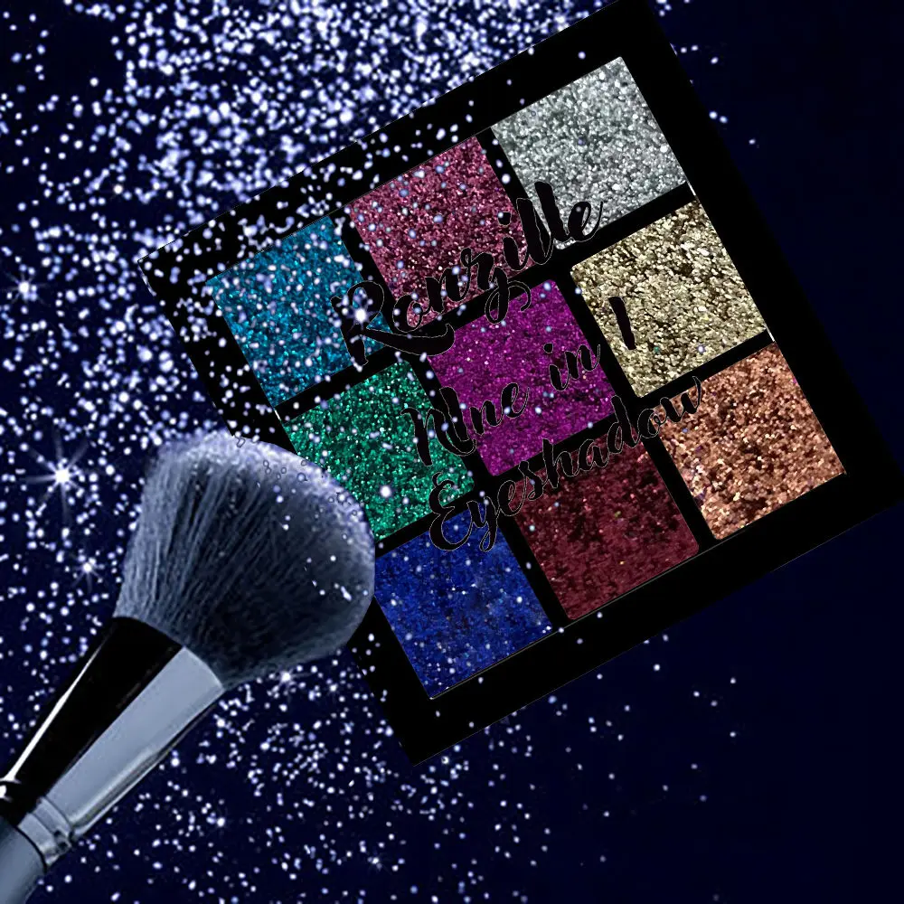 Ronzille 9 Color Glitter Eyeshadow Palette -12 