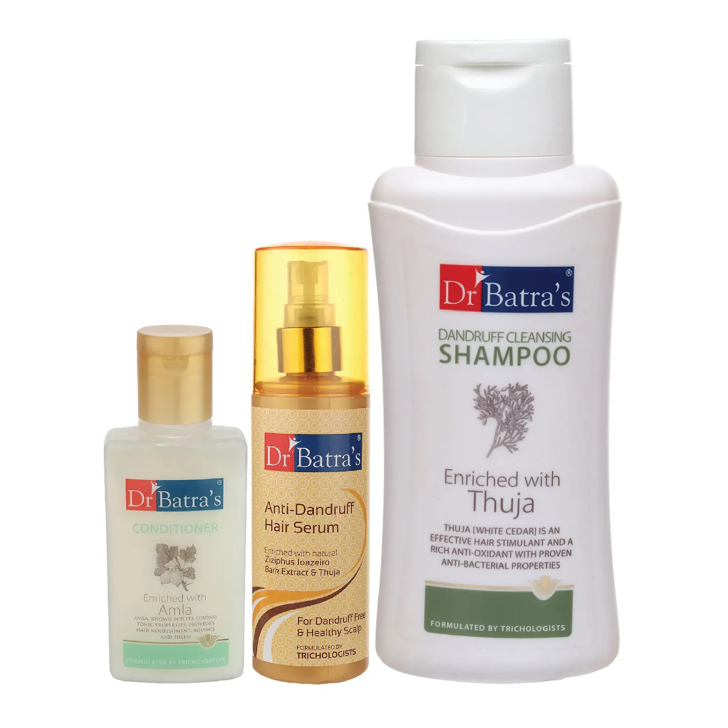 Dr Batra's Anti Dandruff Hair Serum, Conditioner - 100 ml and Dandruff Cleansing Shampoo - 500 ml