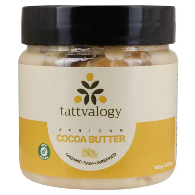 Tattvalogy African Cocoa Butter- Raw, Unprocessed & Unrefined