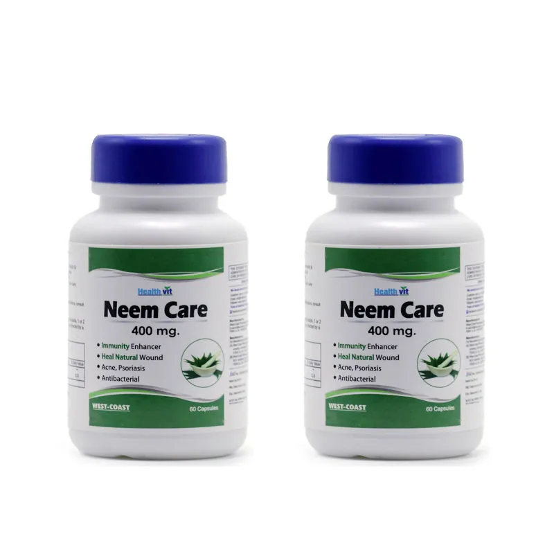 HealthVit Neemcare Neem Powder 400mg - Pack Of 2