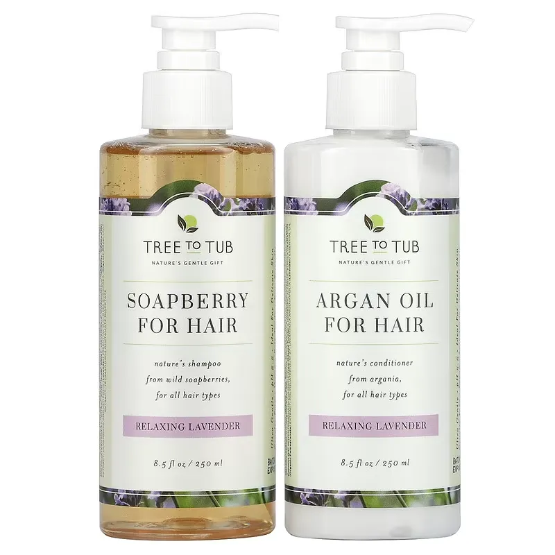 Argan Oil Moisturizing Shampoo & Conditioner Set, Sulfate Free, Hydrating for Dry Hair & Dry Scalp, Lavender, 2 Piece Set