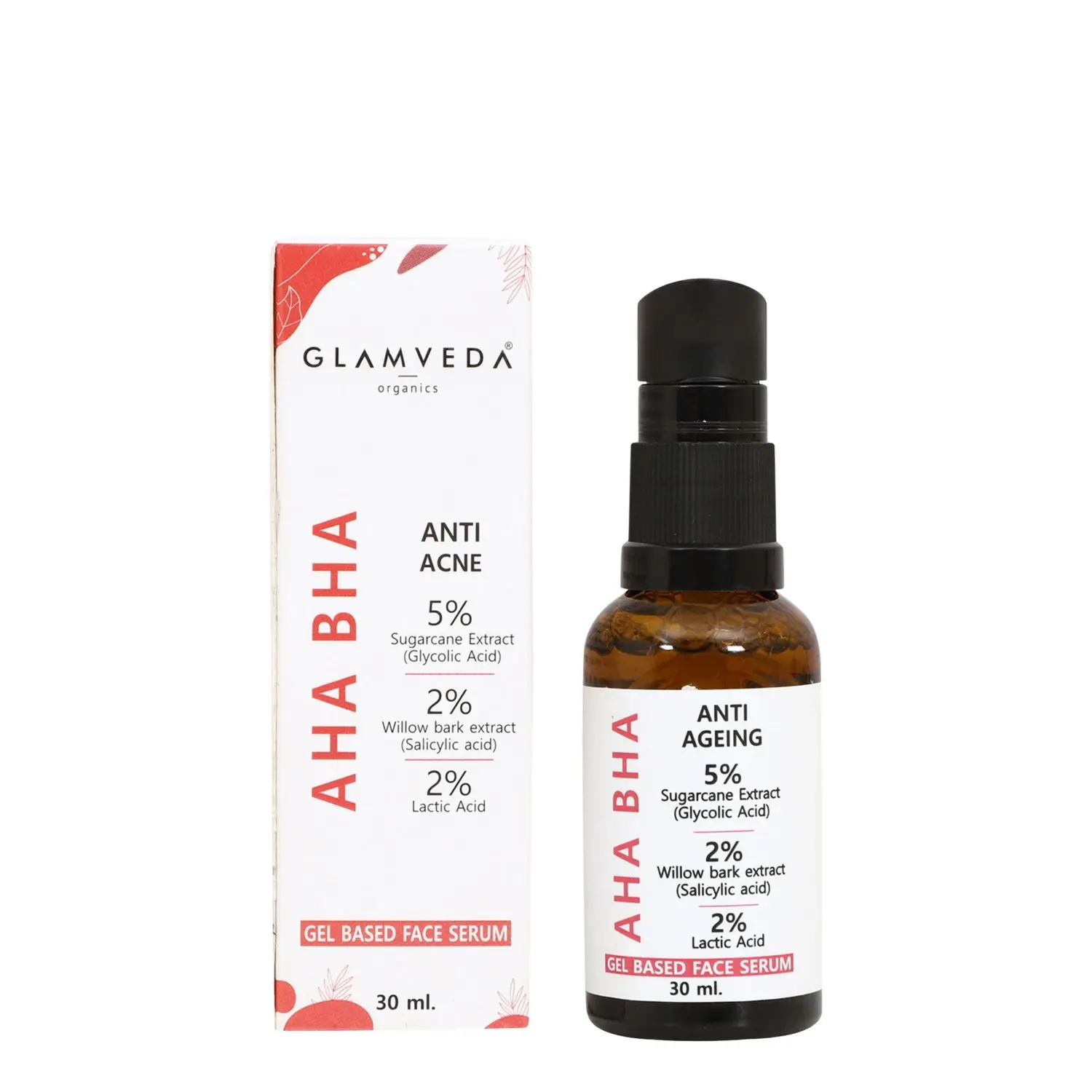 Glamveda AHA/BHA Anti Ageing Serum 30ml