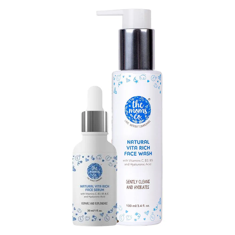 The Moms Co. Essential Night Care Regime (Wash + Serum)