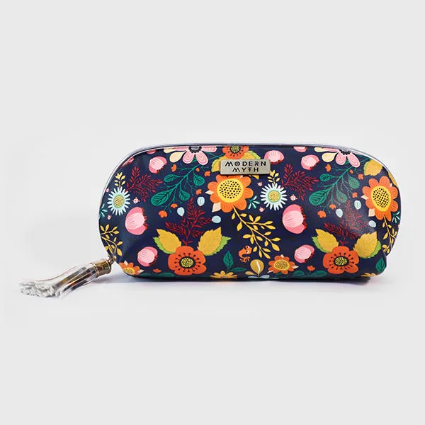 Modern Myth Boho Garden Silver Multi-Purpose Makeup Pouch