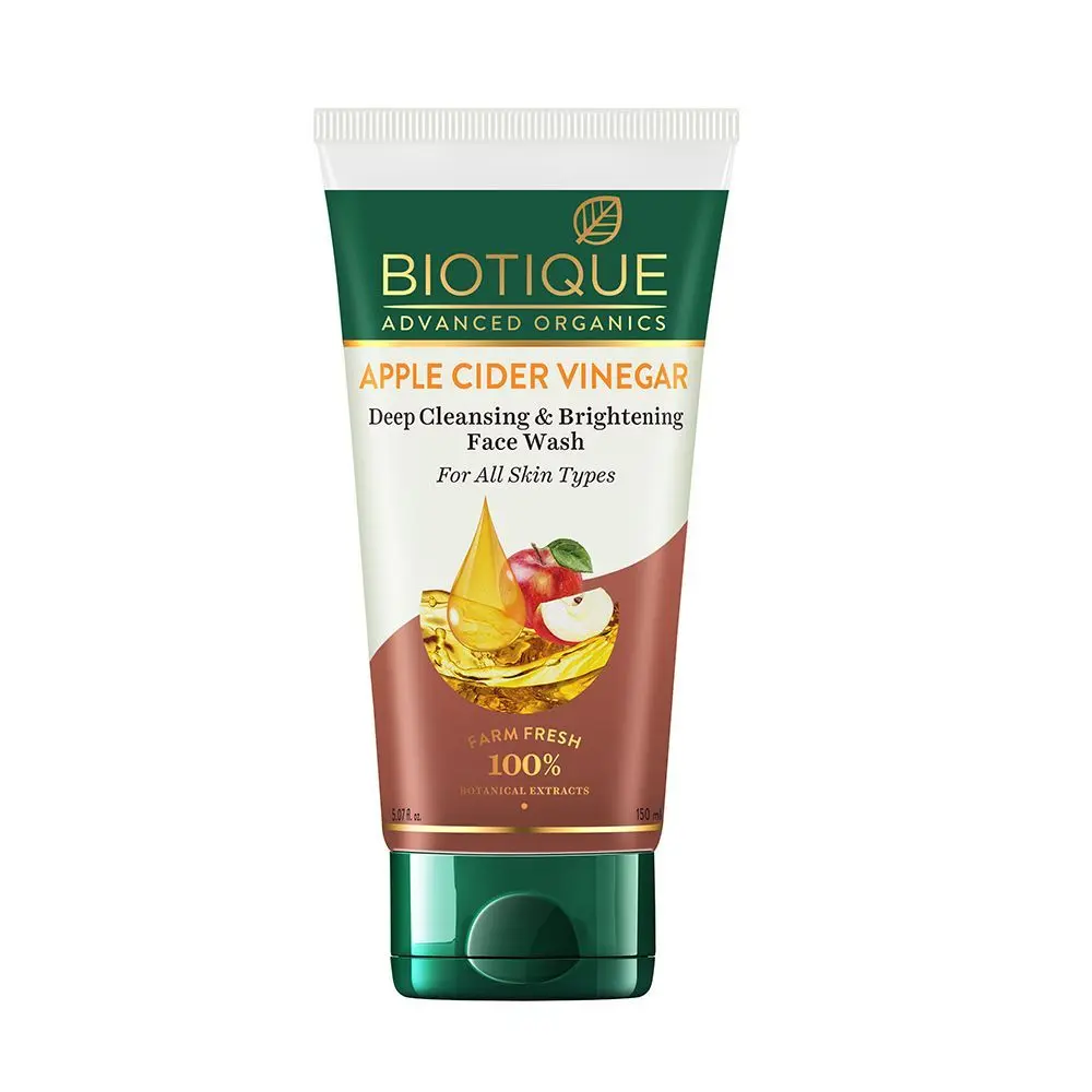 Biotique Advanced Organics Apple Cider Vinegar Deep Cleansing & Brightening Face Wash (150 ml)