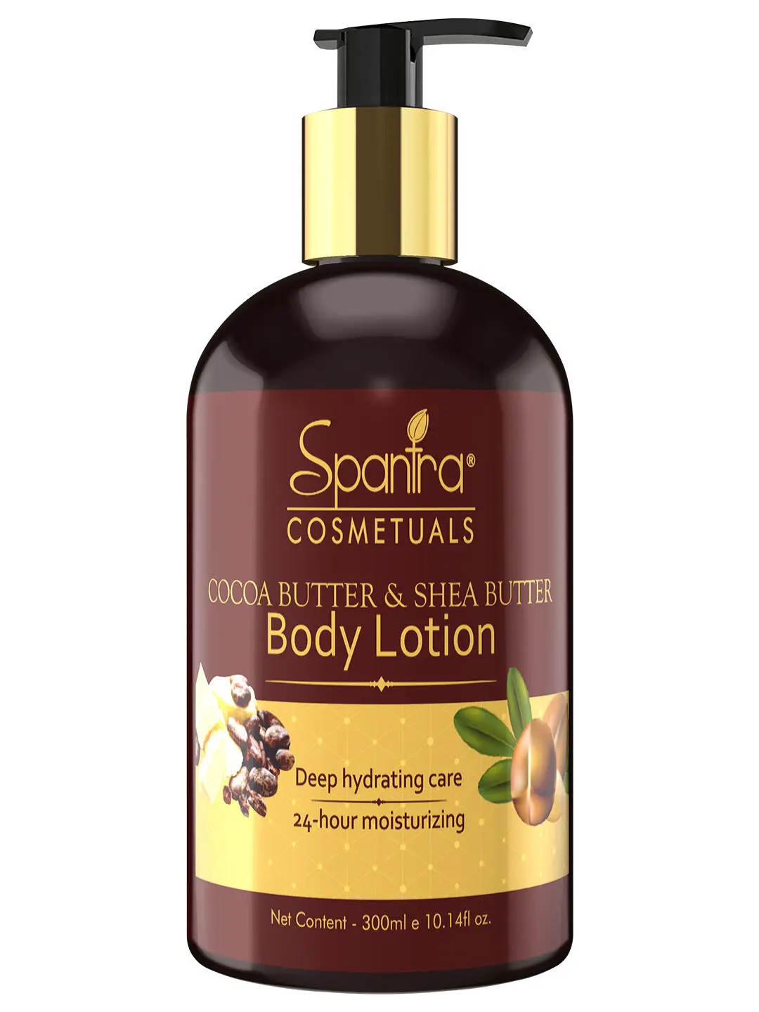 Spantra Cocoa Butter & Shea Butter Body Lotion, 300ml