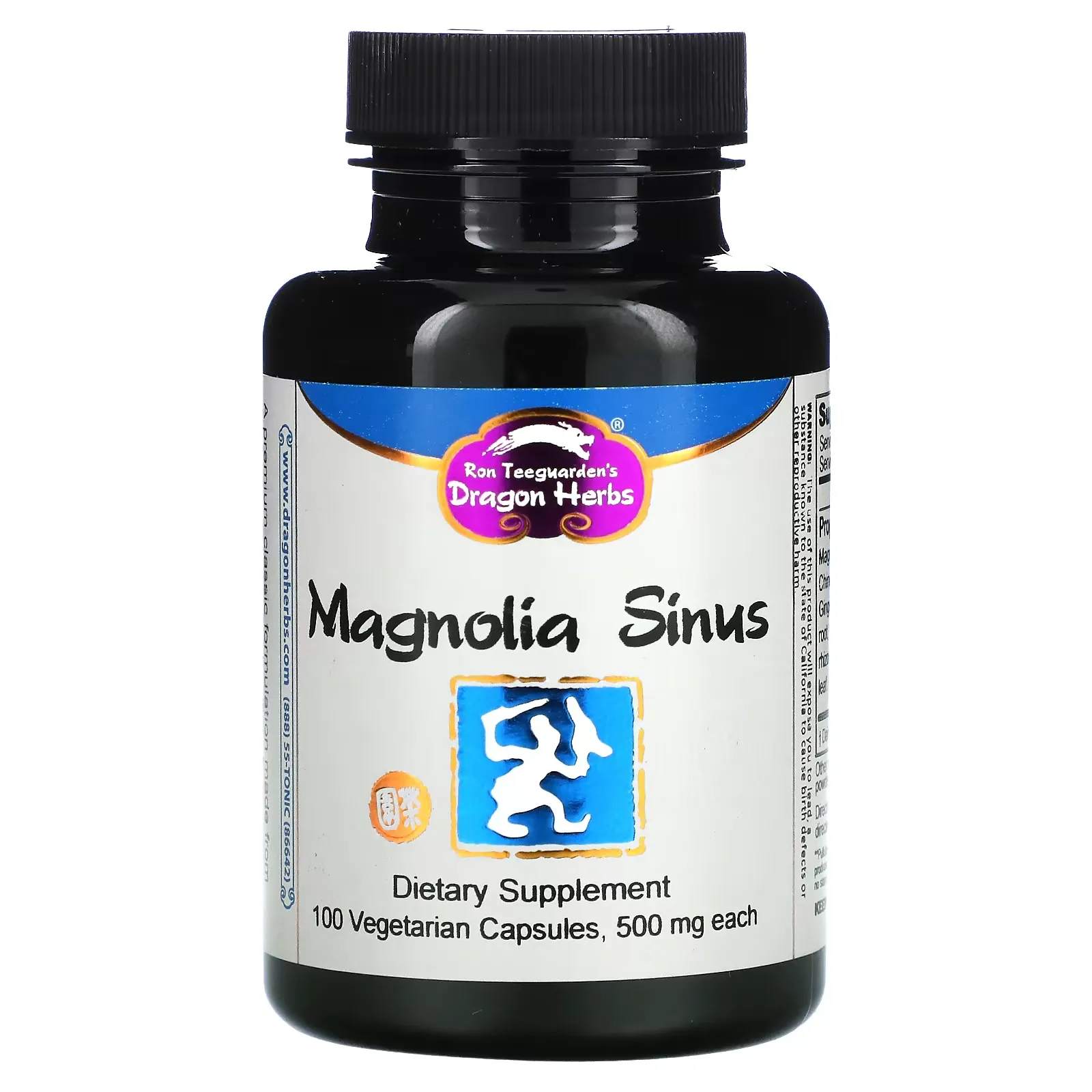 Magnolia Sinus, 500 mg, 100 Vegetarian Capsules