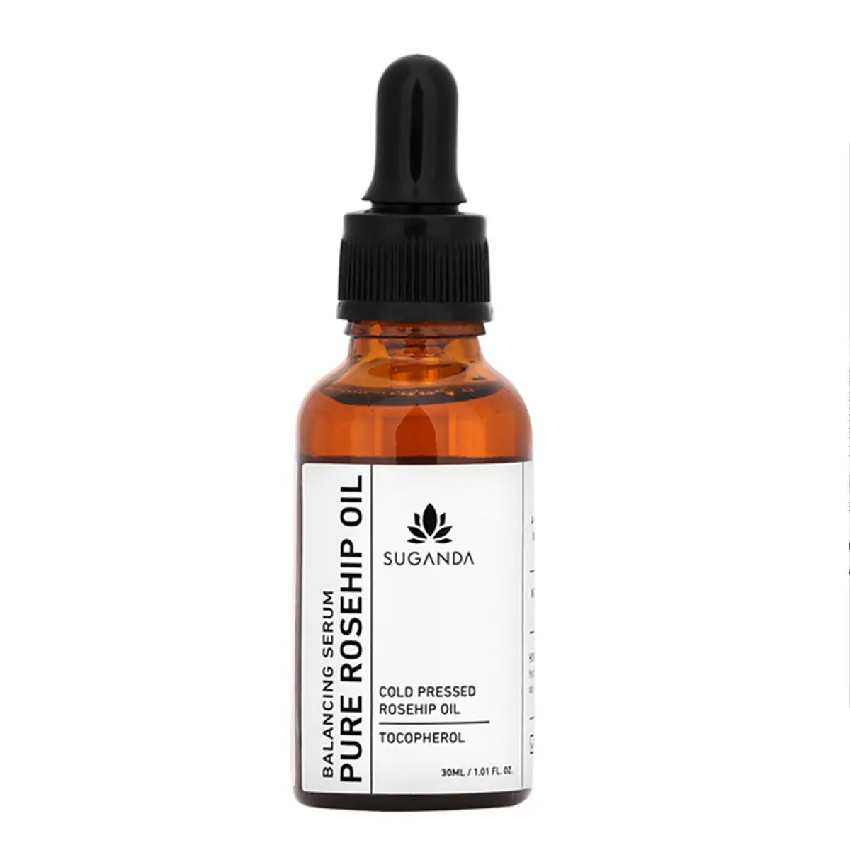 Suganda Pure Rosehip Oil, Repairs Skin from Sun Damage & Signs of Aging, Reduces Stretch Marks & Acne Marks(30ml)