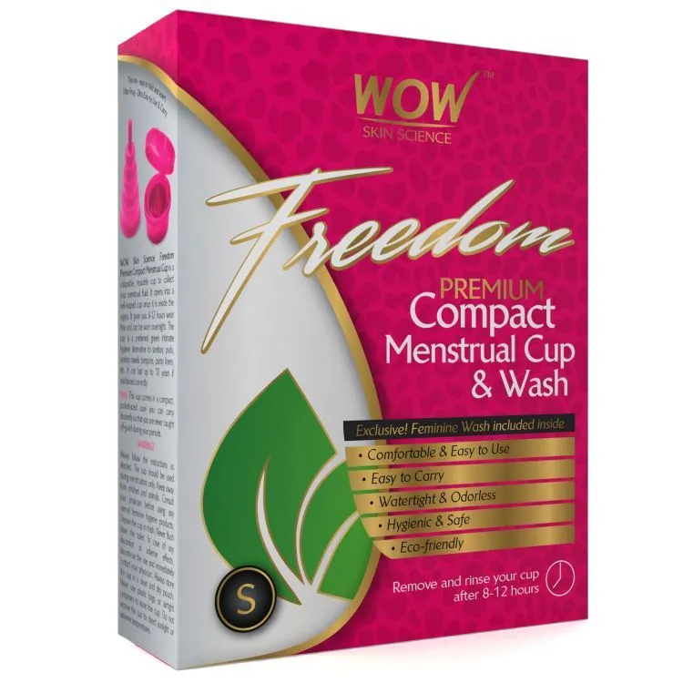 WOW Freedom Reusable Menstrual Cup and Wash Pre Childbirth - Small (Above 30 Years)