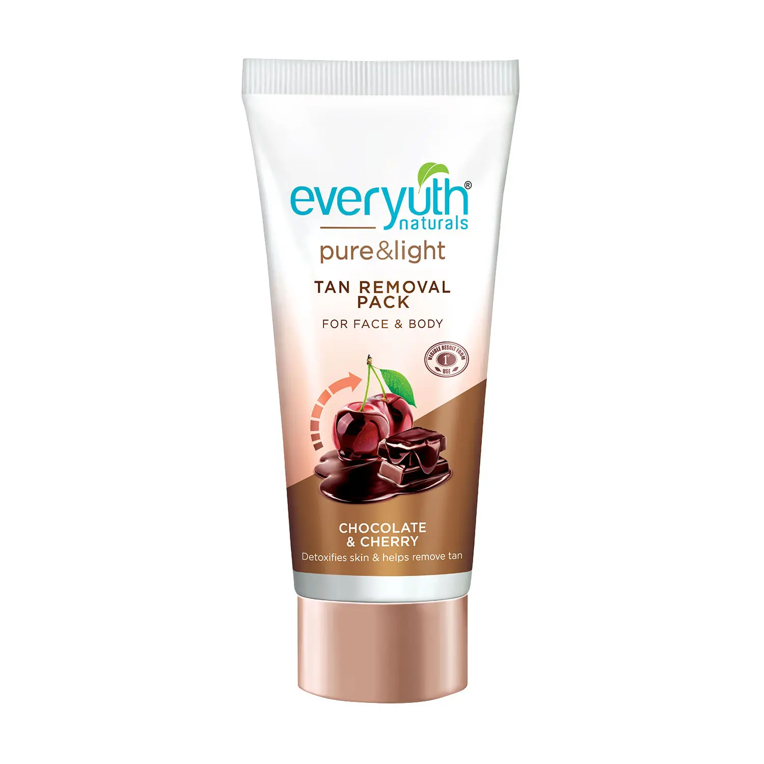 Everyuth Naturals Chocolate and Cherry Tan Removal Pack Face & Body (50 g)