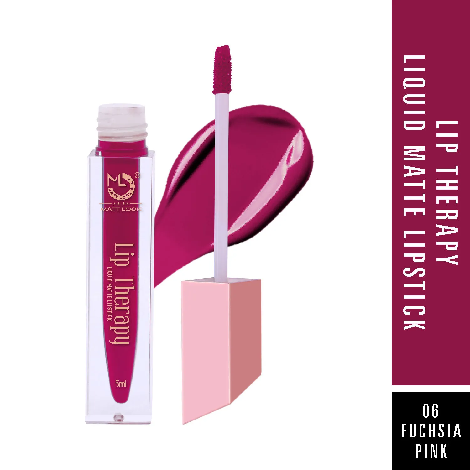 Matt look Lip Therapy Liquid Matte Lipstick - Fuchsia Pink