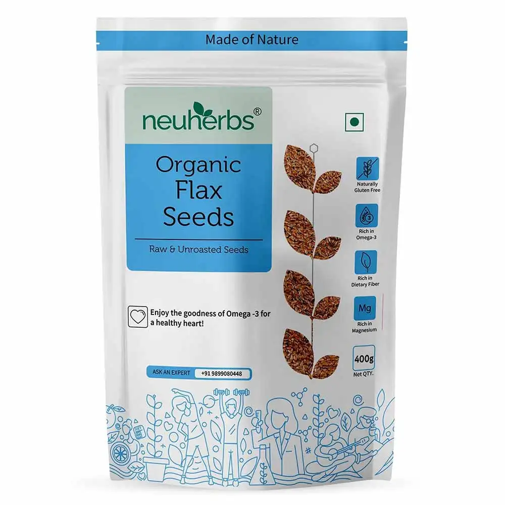 Neuherbs Flax Seeds,  Unflavoured  0.4 kg