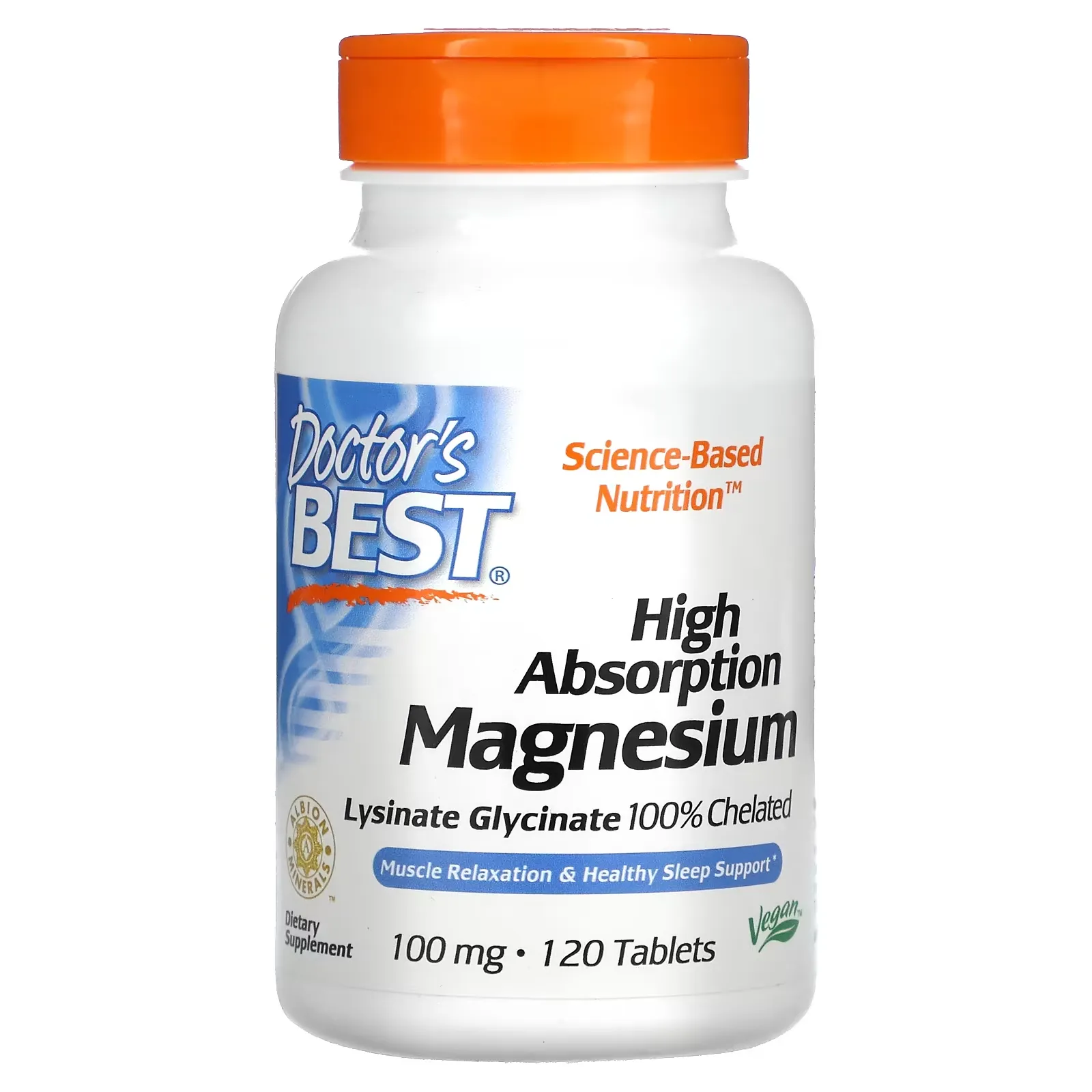 High Absorption Magnesium, 100 mg, 120 Tablets