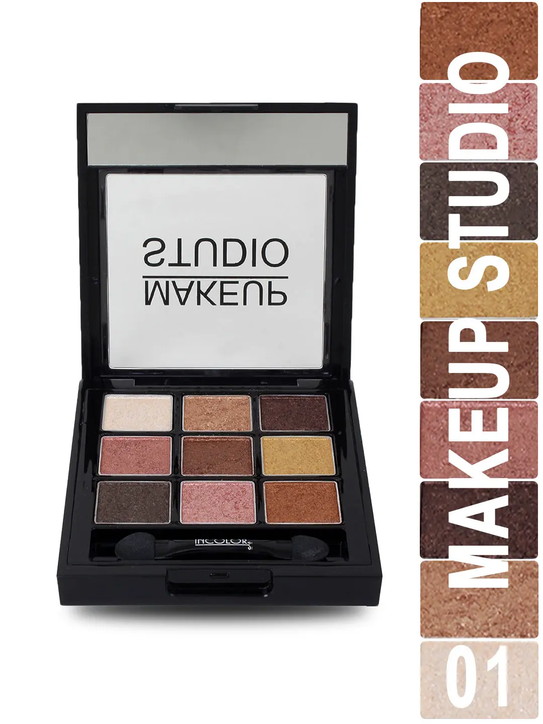 Incolor 9 In 1 Eyeshadow Makeuo Studio kit 01 18 Gms