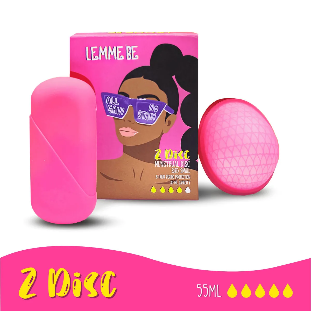 Lemme Be Reusable Menstrual Disc - S Size