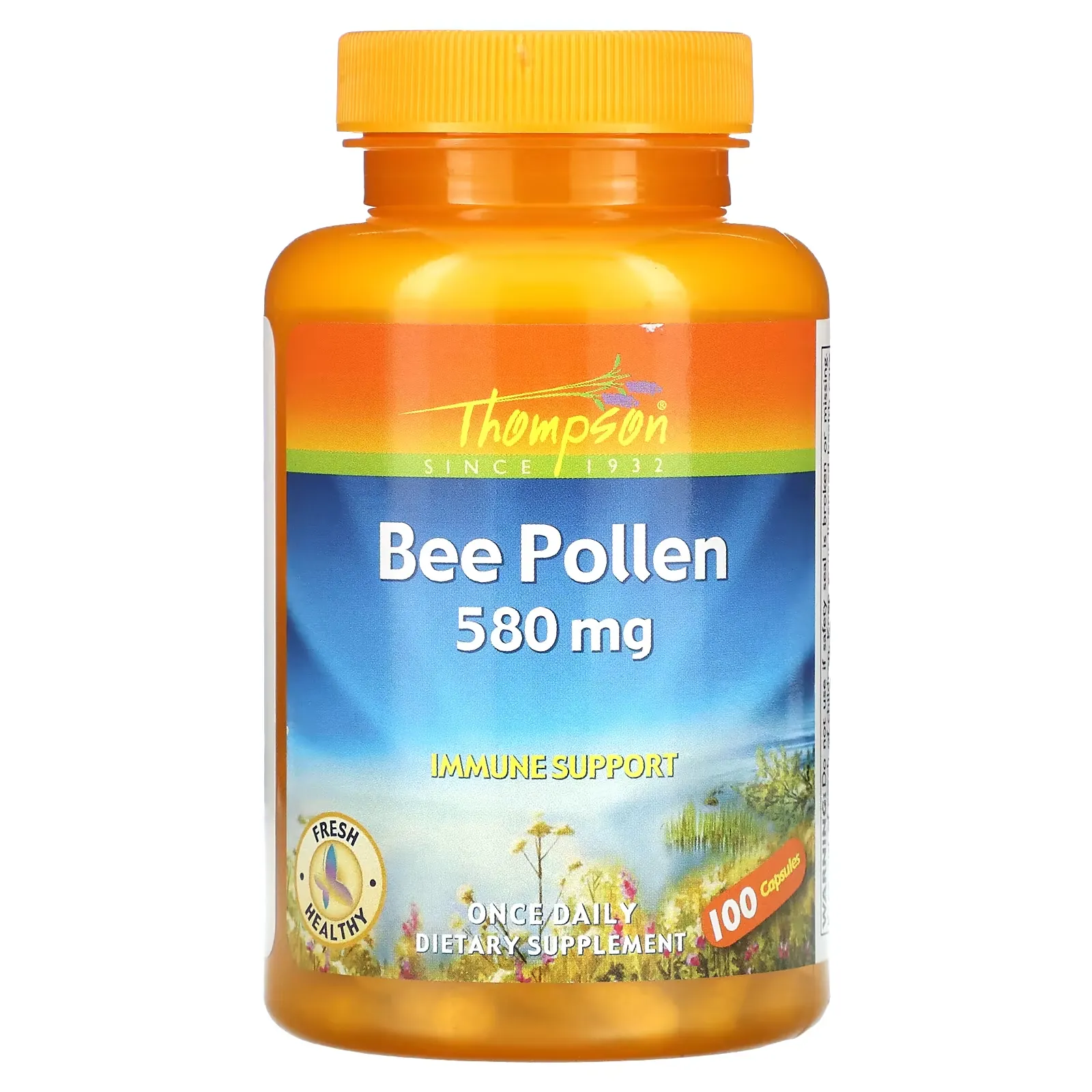 Bee Pollen, 580 mg, 100 Capsules