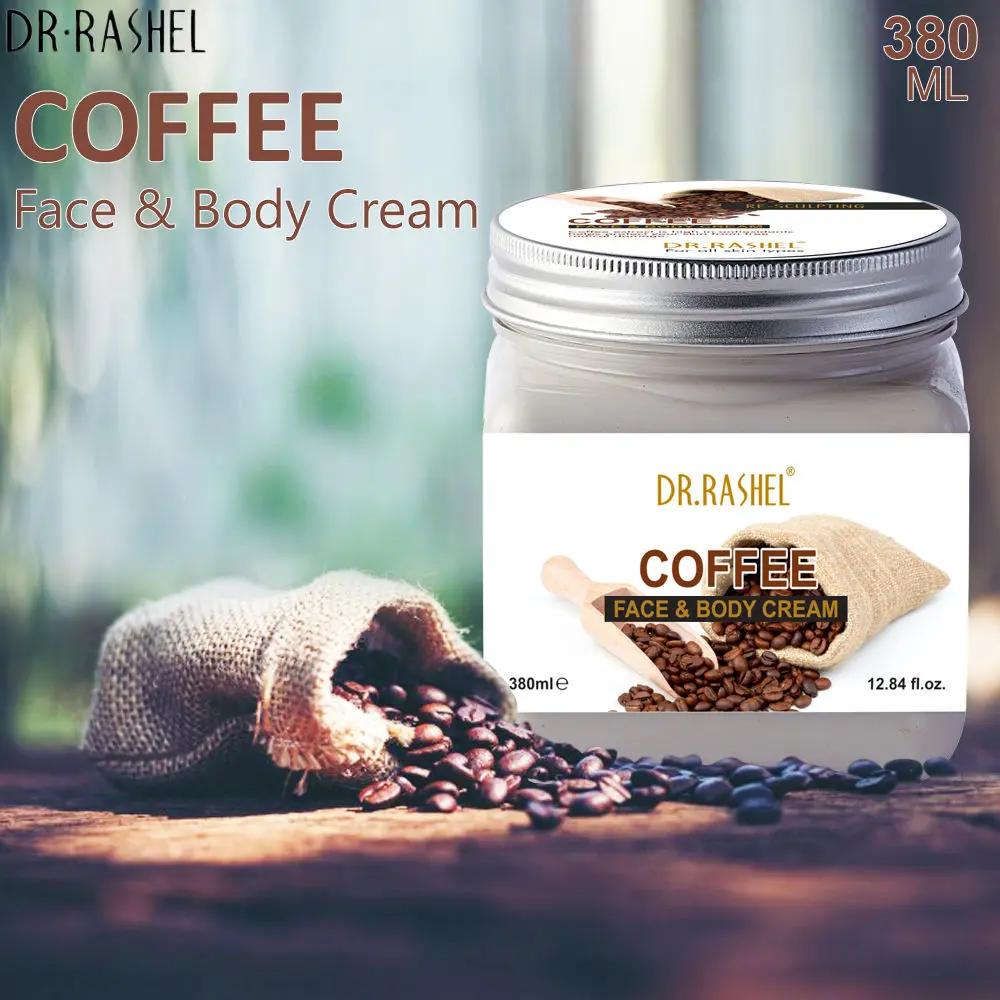 Dr.Rashel Re-Sculpting Coffee Face and Body Cream For All Skin Types (380 ml)