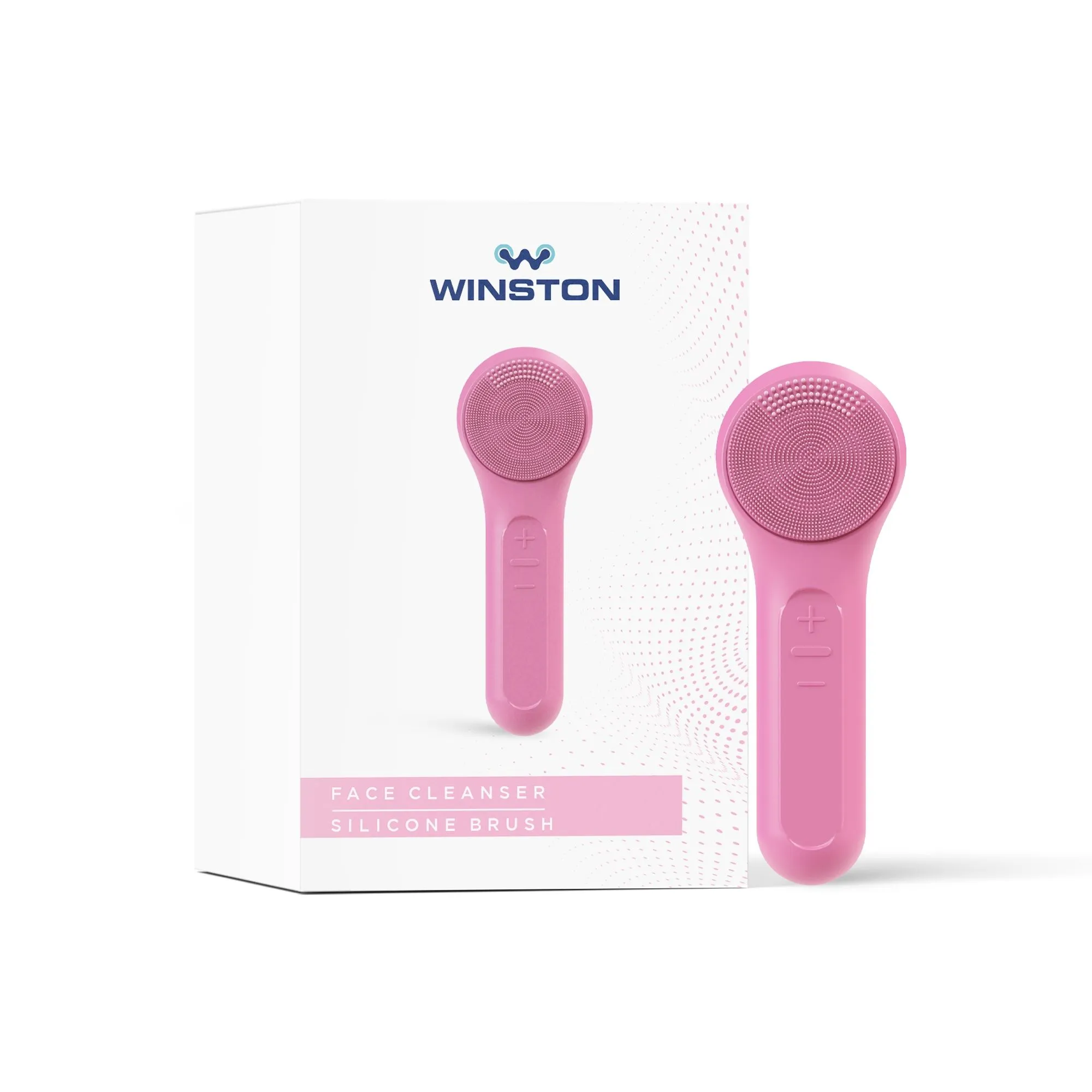 WINSTON Rechargeable Battery Operated Face Cleanser Silicone Bristles Deep Facial Cleansing Massager