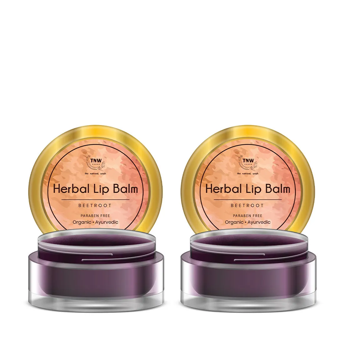 TNW The Natural Wash Herbal Beetroot Lip Balm An Ayurvedic Balm for Soft and Supple Lips Pack of 2