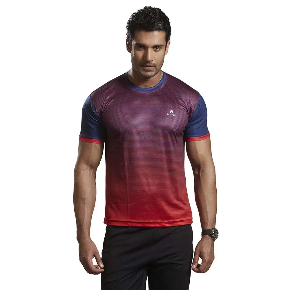 Omtex Active Wear T-Shirts - 1602,  Red  XL