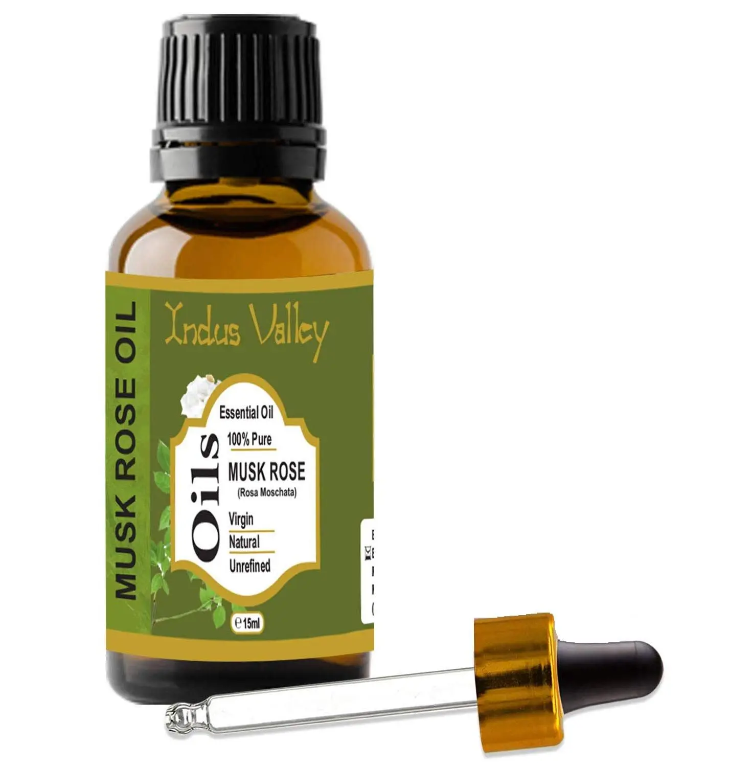 Indus Valley Bio Organic Musk Rose Essential Oil (15 ml)