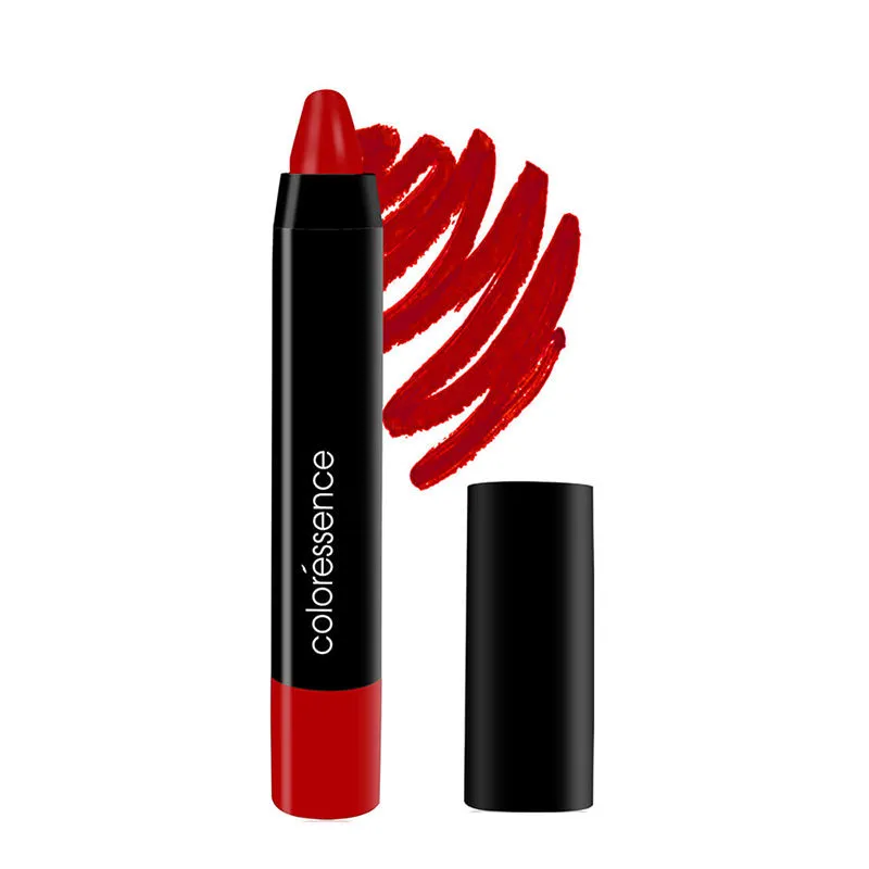 Coloressence High Pigment Matte Pencil, Longstay Upto 8 Hrs Waterproof Crayon Lipstick, Seduction