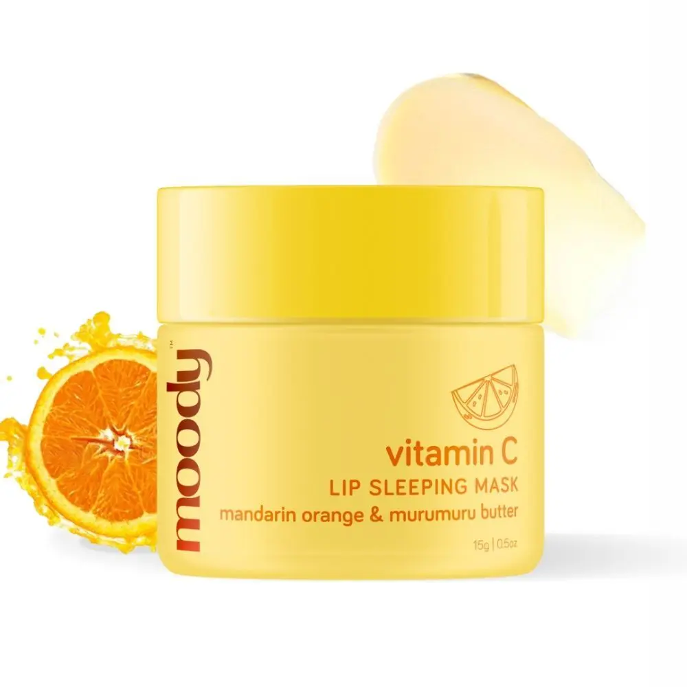 Moody Vitamin C Lip Sleeping Mask Mandarin orange & Murumuru Butter (15 gm)