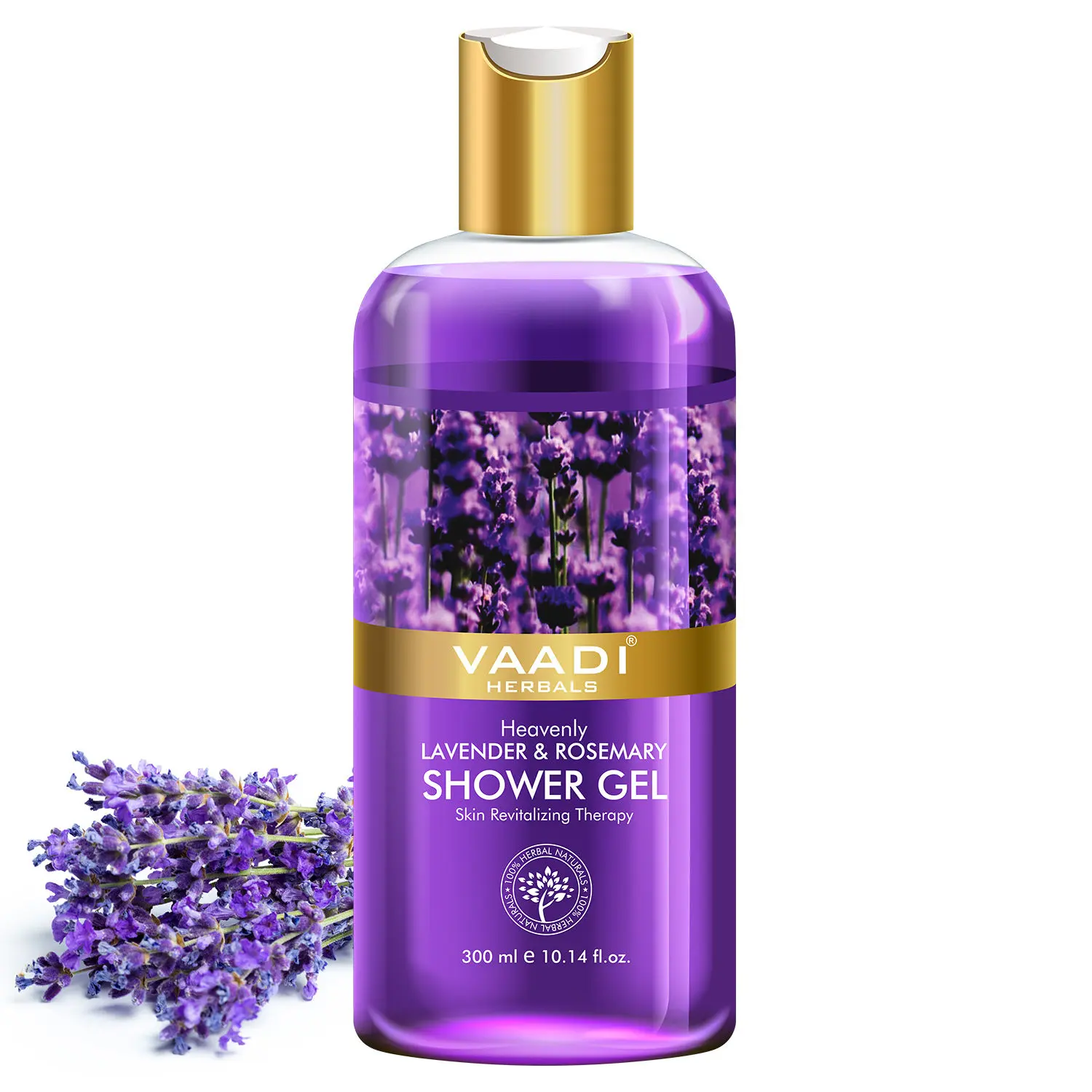 Vaadi Herbals Heavenly Lavender & Rosemarry Shower Gel (300 ml)