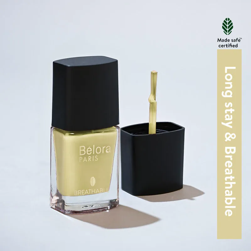 Belora Paris Breathable Made Safe Longstay Nail Polish - 11 Sunflower