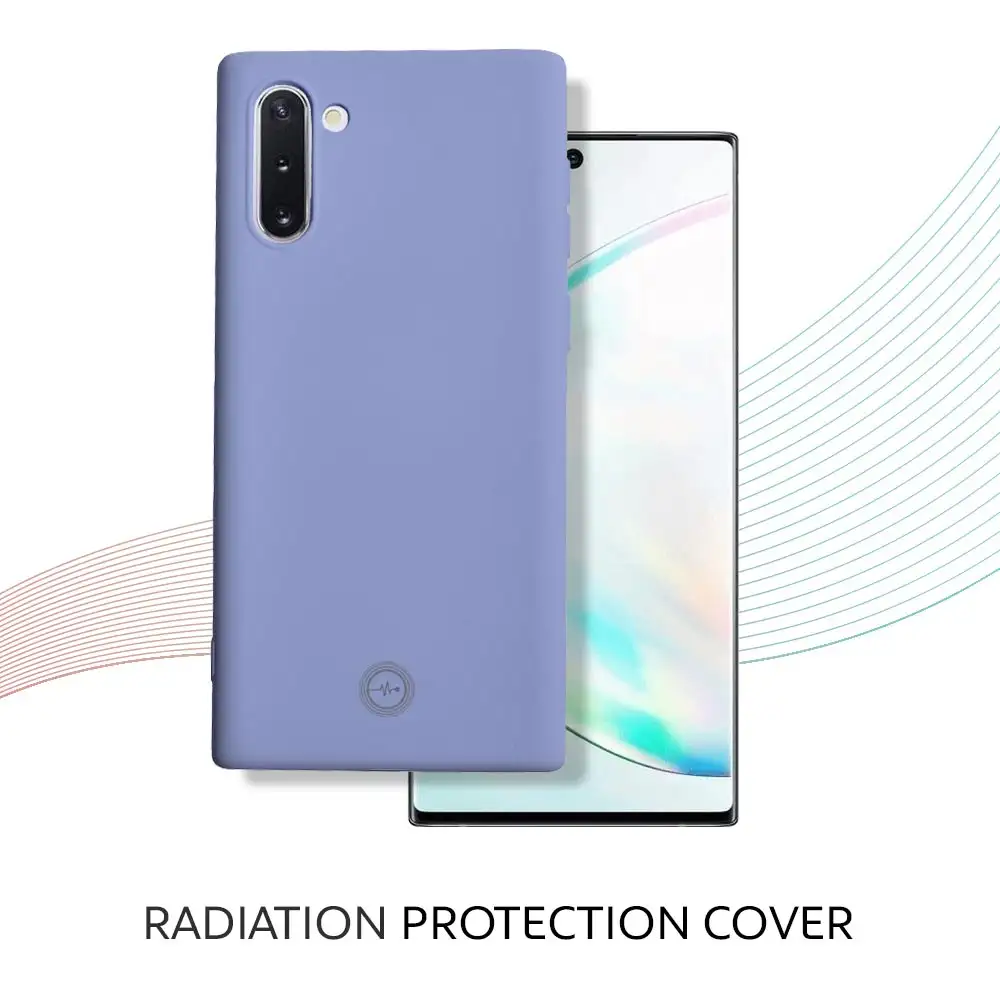 Envirocover Silicon Back Cover for Samsung Galaxy Note 10,  with Radiation Protection Technology (Purple)