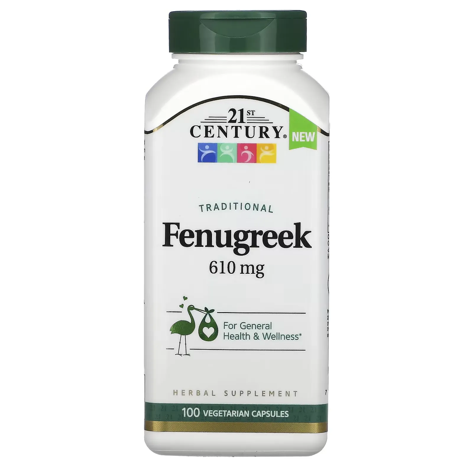 Traditional Fenugreek, 610 mg, 100 Vegetarian Capsules