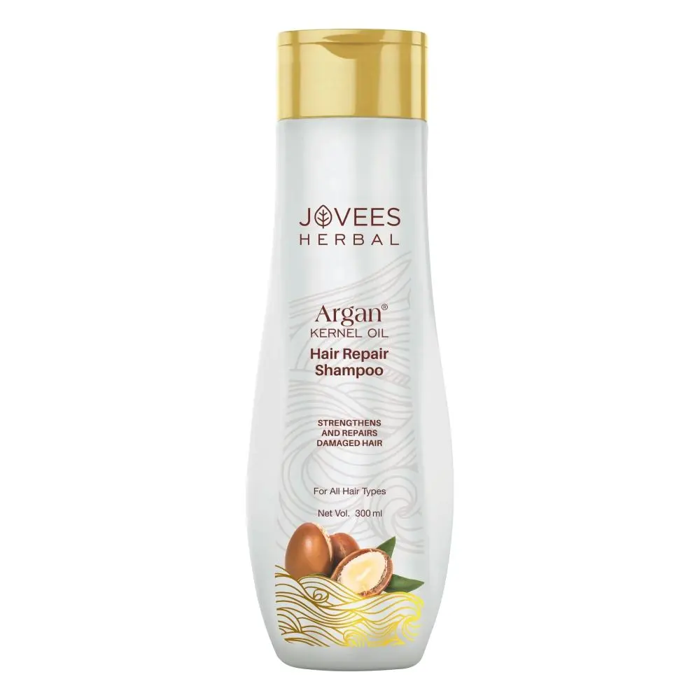 Jovees Herbal Hair Repair Shampoo with Argan Kernel Oil | Strengthens and Repairs Hair | Paraben & Alcohol Free | For All Hair Types | 300ml