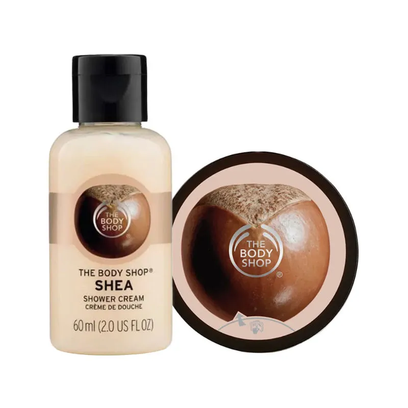 The Body Shop Set Of Shea Shower Gel & Body Scrub