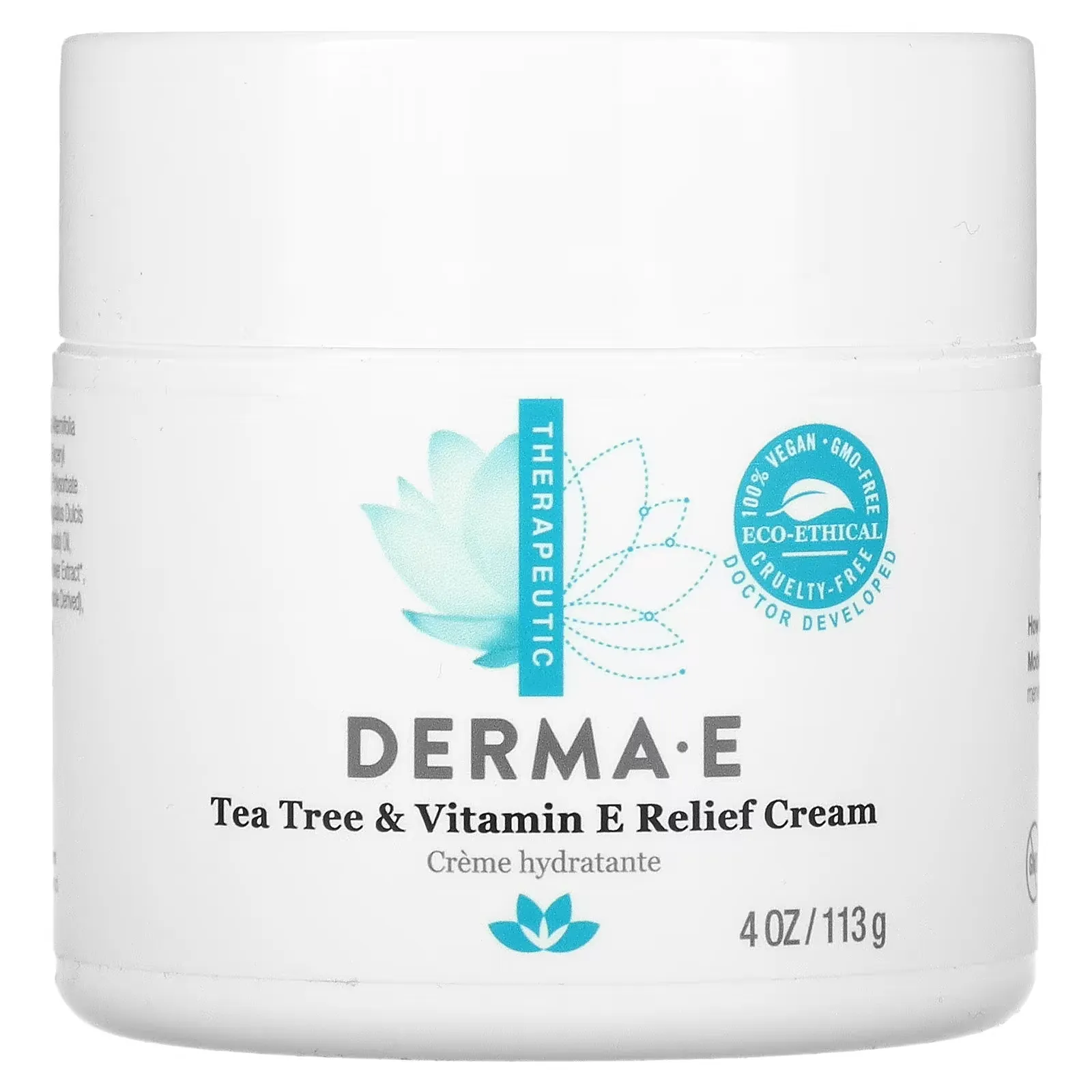 Tea Tree & Vitamin E Relief Cream, 4 oz (113 g)