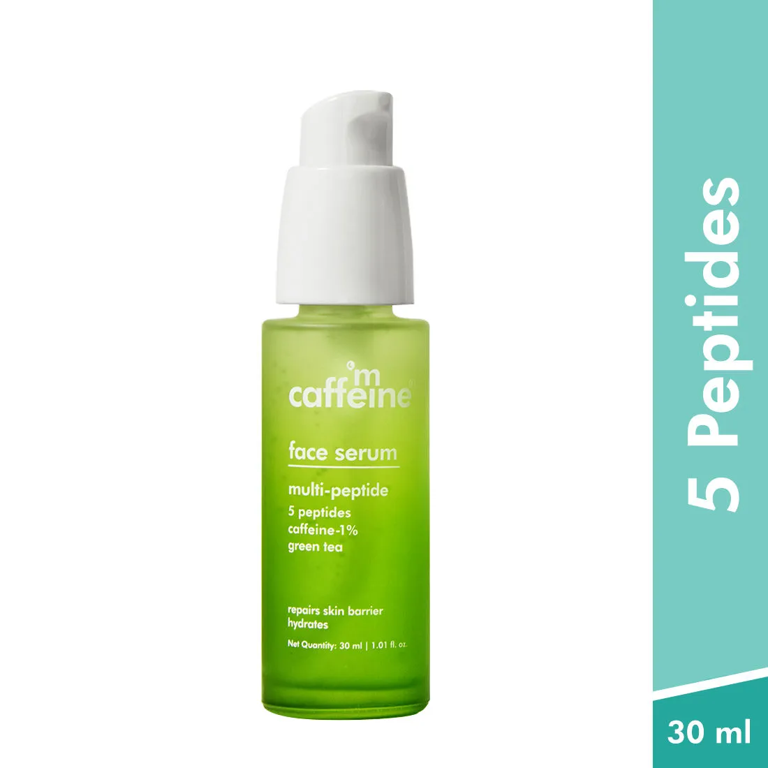 MCaffeine Green Tea & Multi-Peptide Face Serum - Repair Skin Barrier & Tighten Skin with 5 Peptides