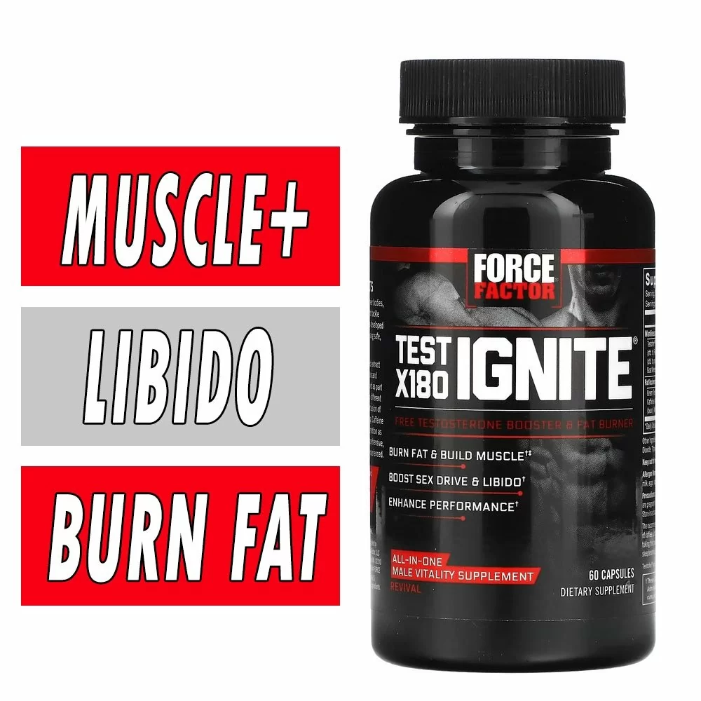 Test X180 Ignite - Force Factor - 60 Capsules