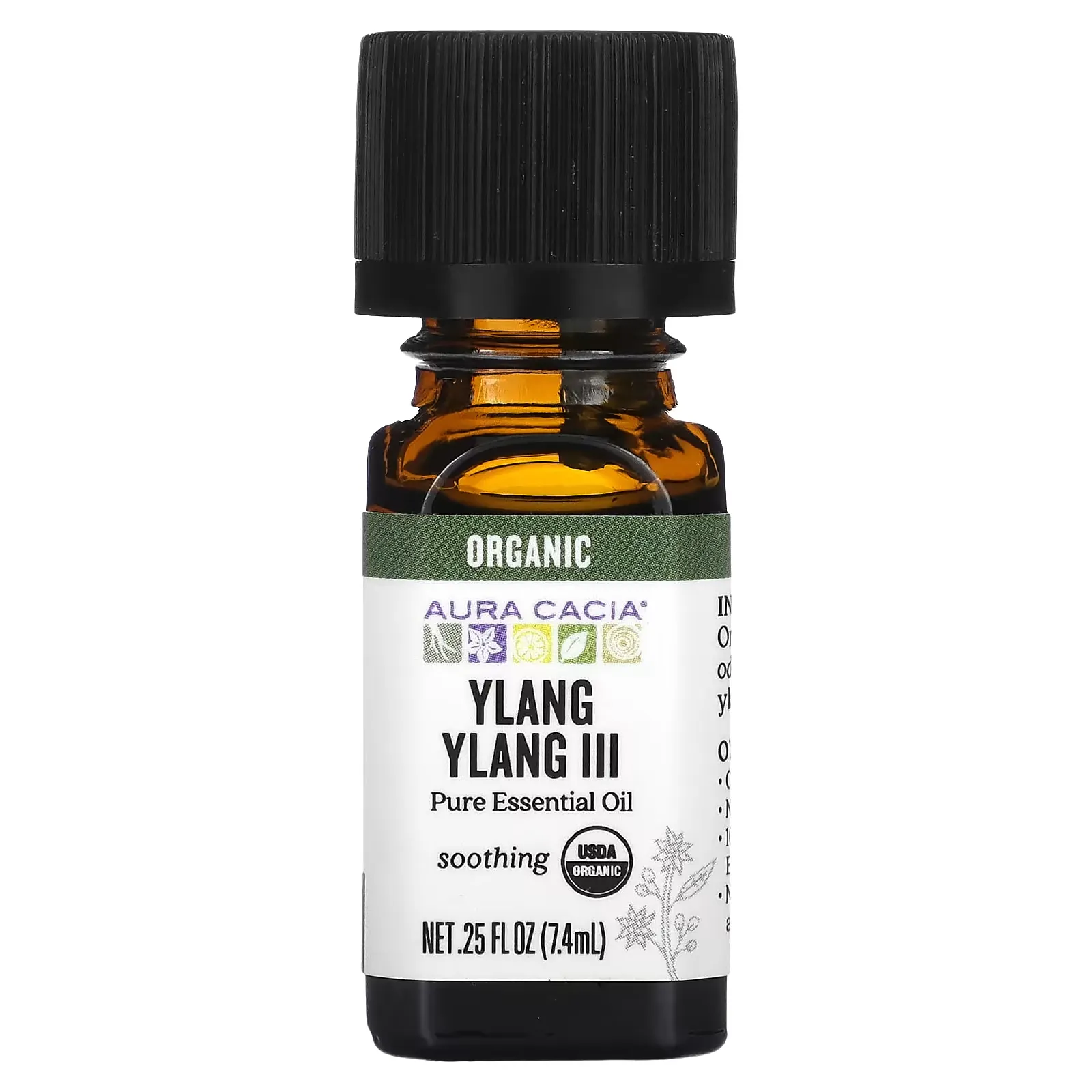 Pure Essential Oil, Ylang Ylang III, 0.25 fl oz (7.4 ml)