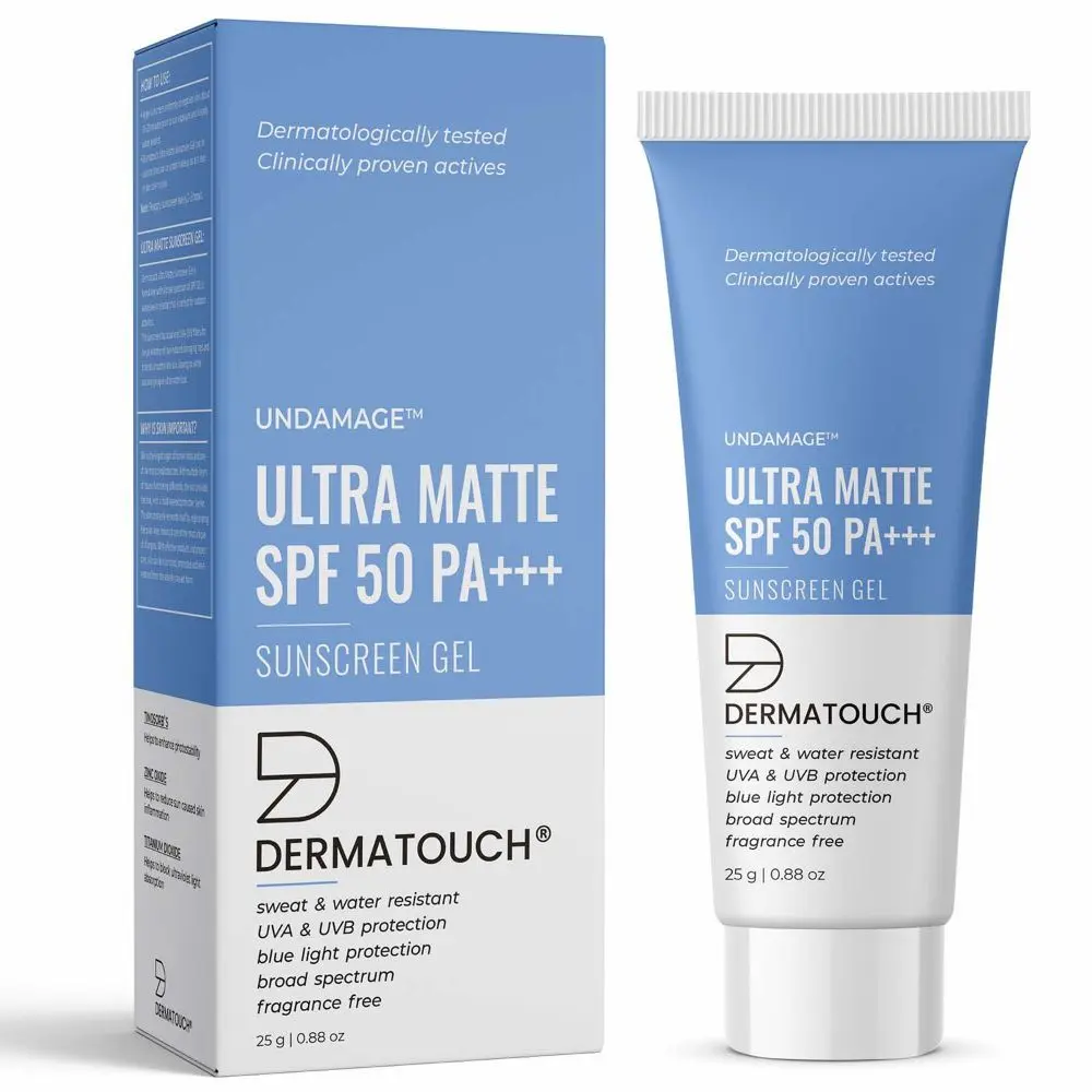 DERMATOUCH Undamage Ultra Matte Sunscreen Gel SPF 50 PA+++ | For Broad Spectrum-25G