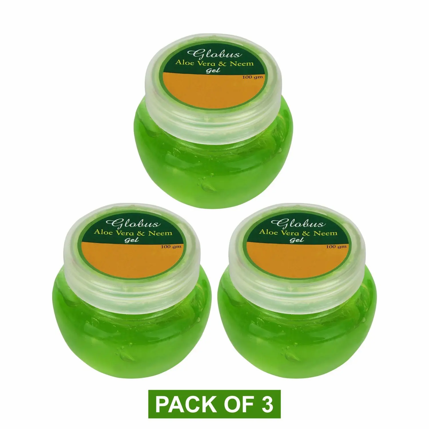 Globus Aloe Vera & Neem Face Gel 100 gms (Pack of 3)