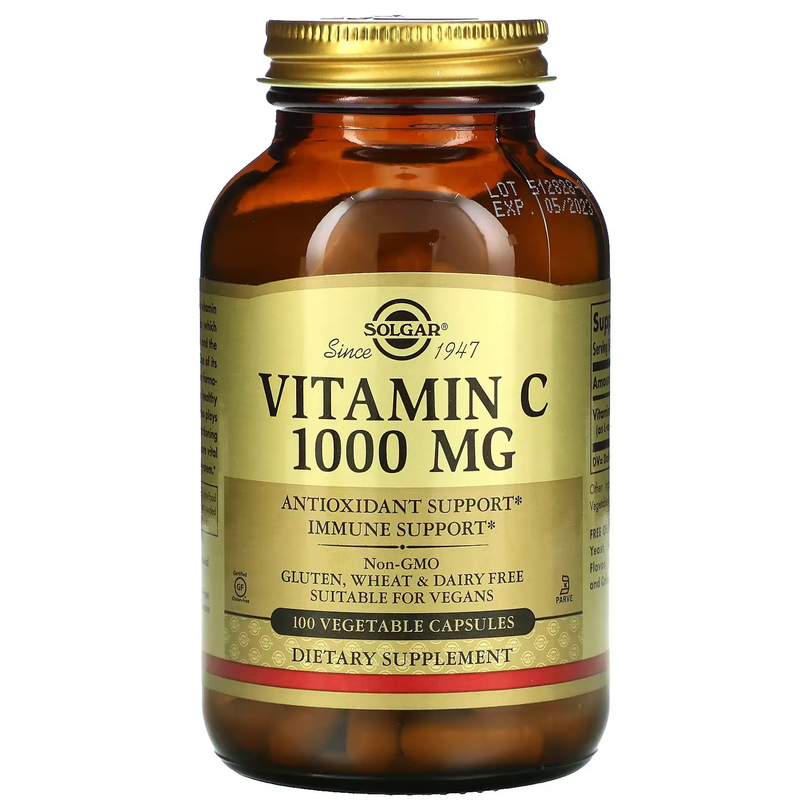 Vitamin C, 1,000 mg, 100 Vegetable Capsules