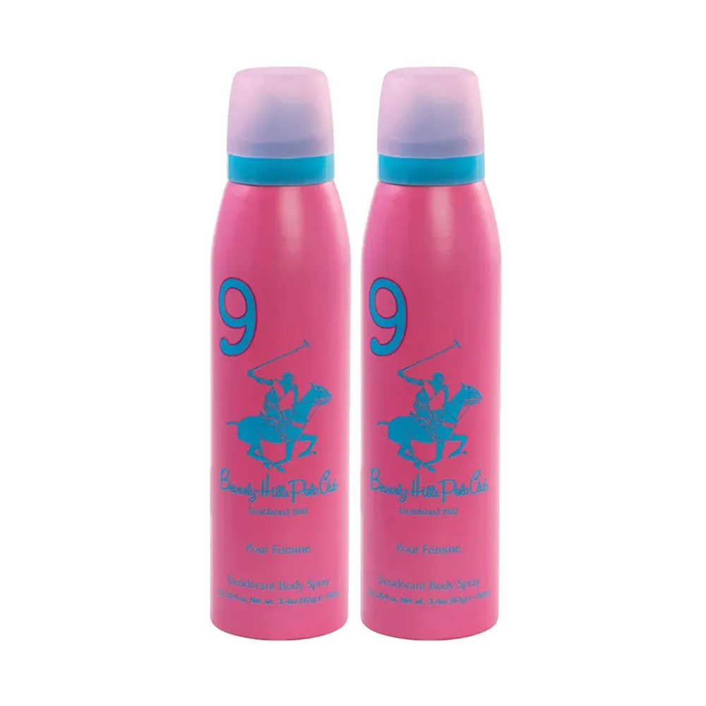 Beverly Hills Polo Club Sport Number Nine Deo Combo For Women (pack Of 2)