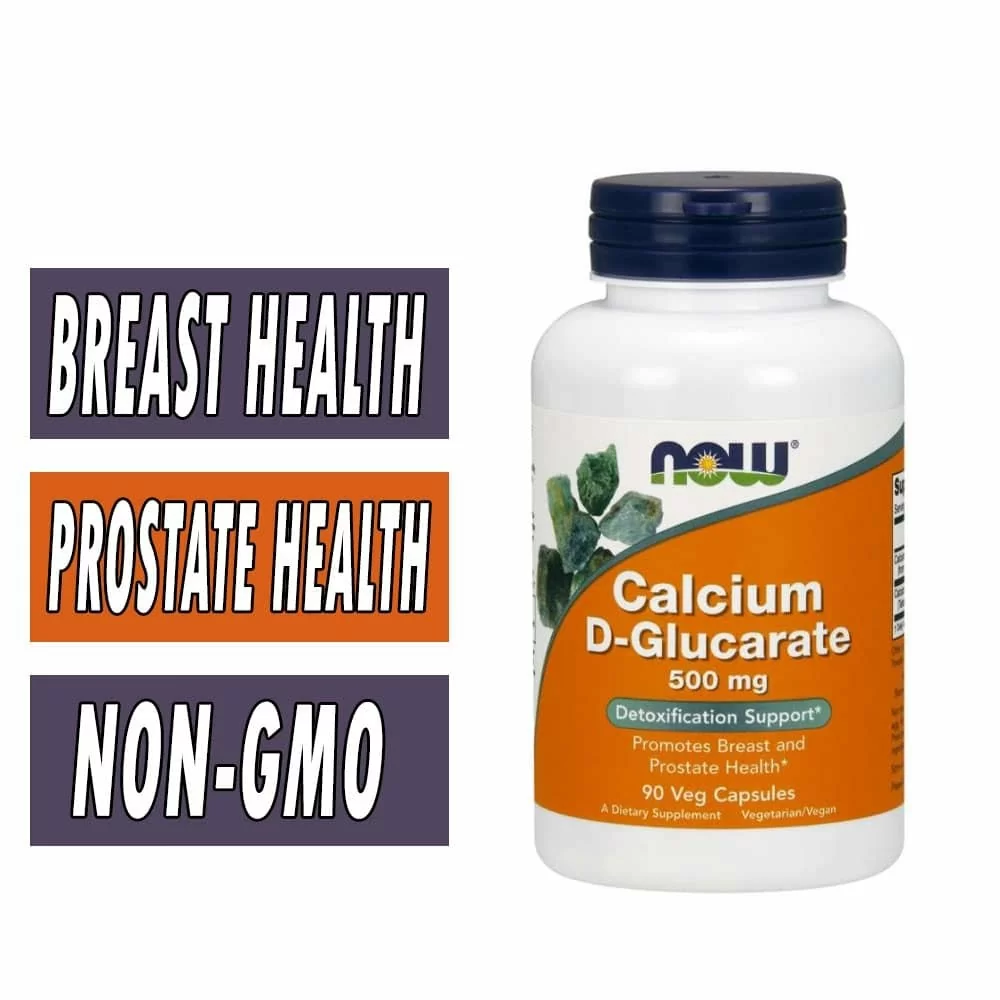 NOW Calcium D-Glucarate - 500 mg - 90 Veg Capsules