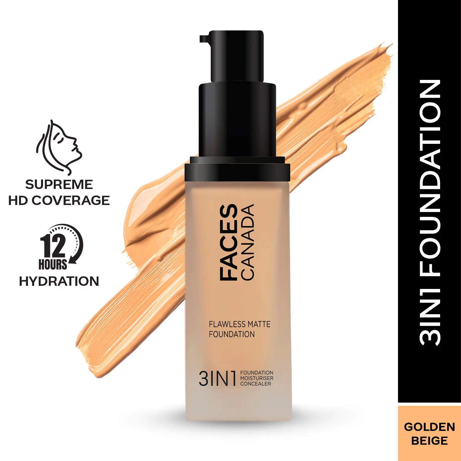 FACES CANADA Flawless Matte Foundation Golden Beige 032 30ml