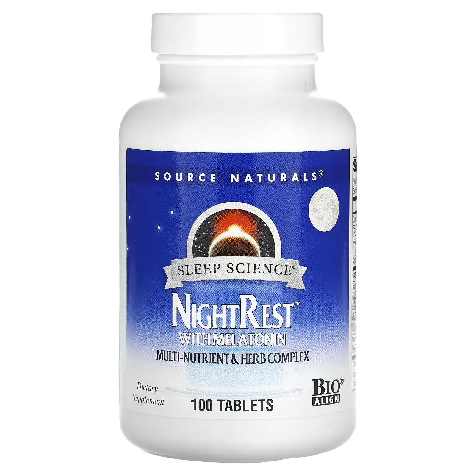 Sleep Science, NightRest with Melatonin, 100 Tablets