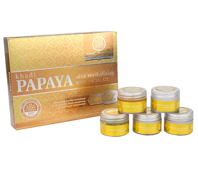 Khadi Natural Papaya Mini Facial Kit