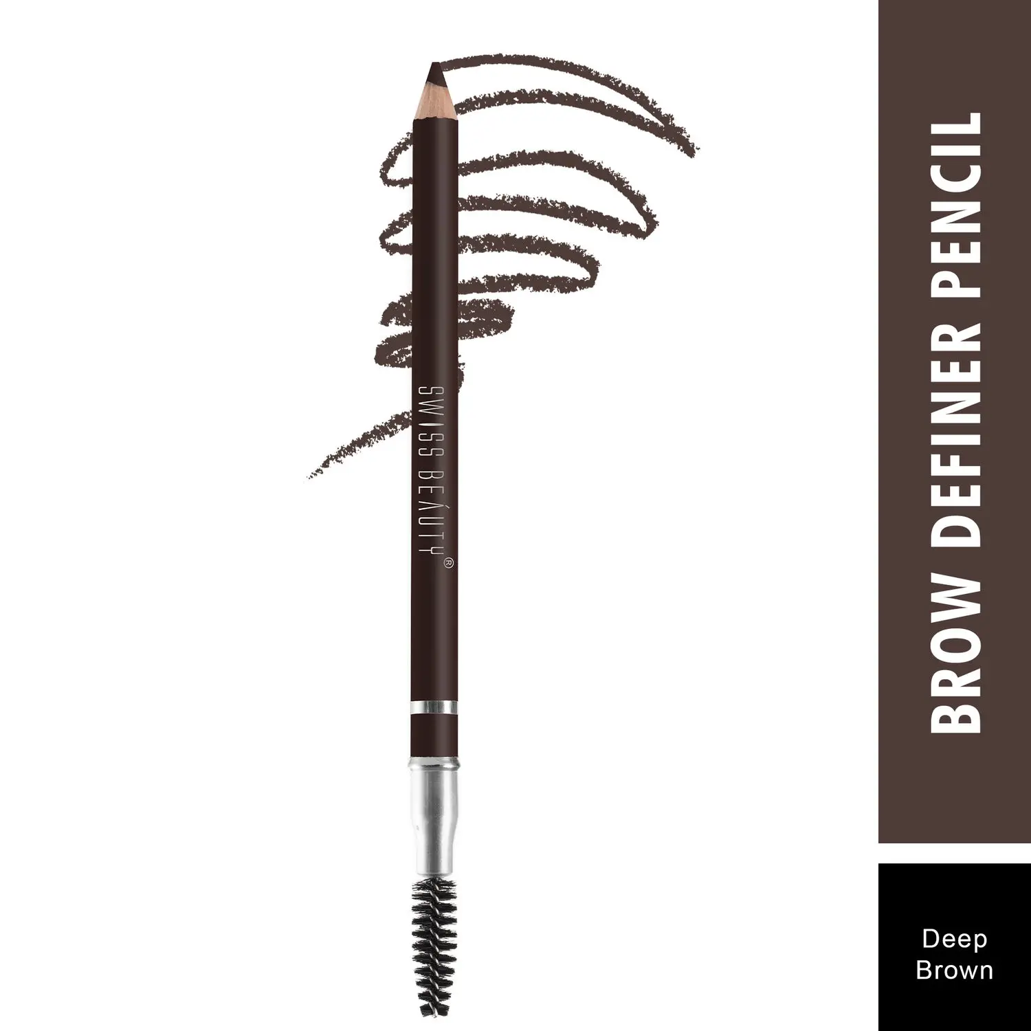 Swiss Beauty Brow Definer Pencil - 03 Deep Brown - 3 - 1.5 gm