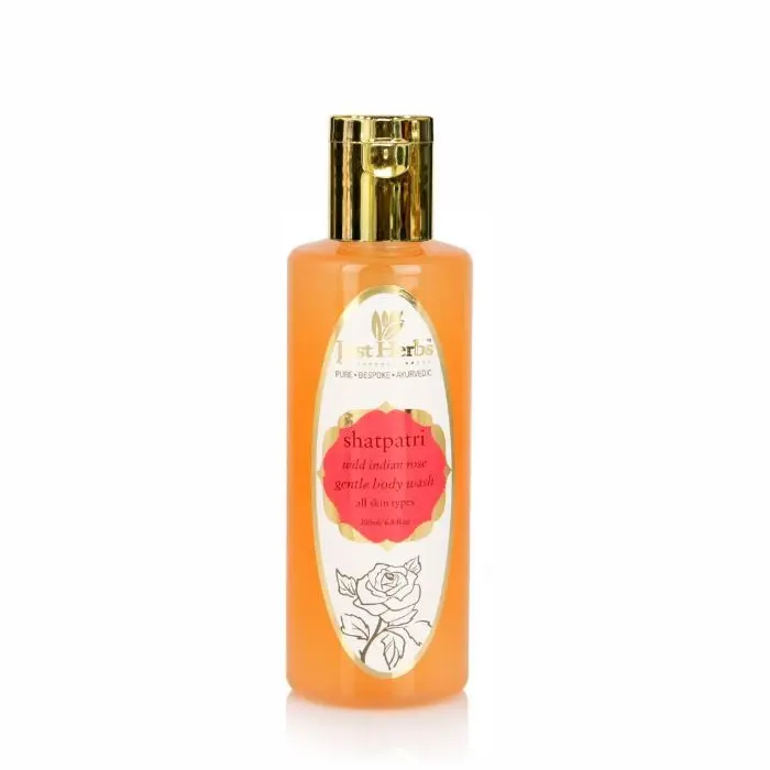 Just Herbs Shatpatri-Wild Indian rose refreshing body wash (200 ml)