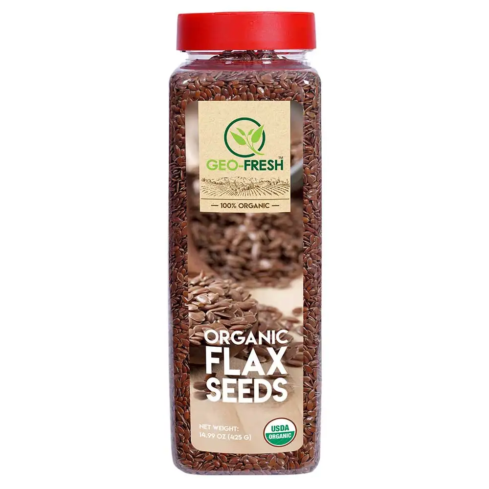 Geo Fresh Organic Flax Seeds,  Unflavoured  425 g